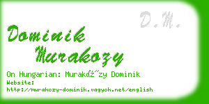 dominik murakozy business card